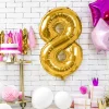 Balon Metal Foliowy Cyfra "8" 86 Cm