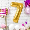Balon Metal Foliowy Cyfra "7" 86 Cm