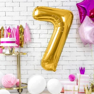 Balon Metal Foliowy Cyfra "7" 86 Cm