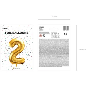 Balon Metal Foliowy Cyfra