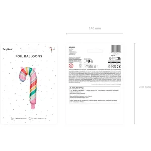 Balony Sweet Foliowe Lizak 5 Szt. 14,5X31 Cm