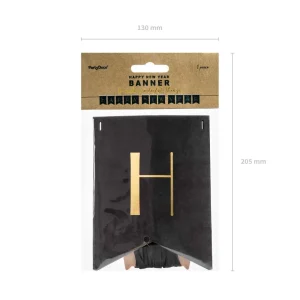 Baner New Year Ze Zlotym Napisem 2,5 M