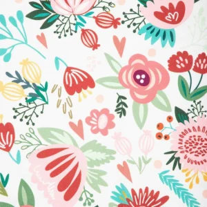 Bieznik Elvas Z Kolorowym Nadrukiem Kwiatow 40X160 Cm