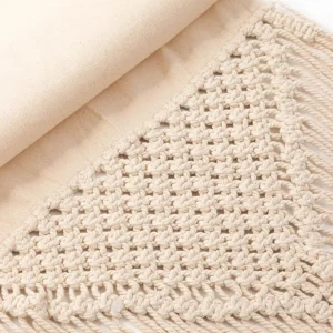 Bieznik Halden Z Bezowa Makrama 40X160 Cm