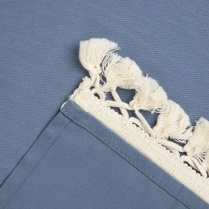 Bieznik Summer Z Fredzelkami Niebieski 40X160 Cm