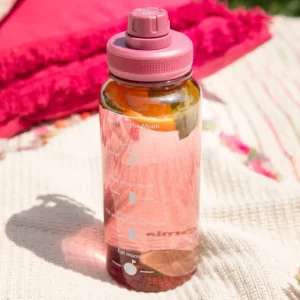 Butelka Lunare Z Miarka Rozowa 0,95 L