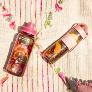 Butelka Lunare Z Miarka Rozowa 0,95 L