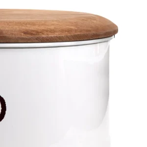 Chlebak Conti Szary Z Drewniana Pokrywka 35X19X13 Cm