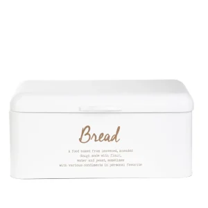 Chlebak Escille Metalowy Bialy 33X19X15 Cm