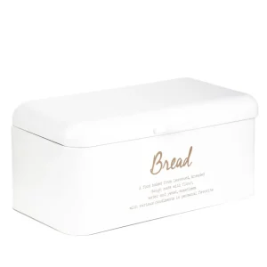 Chlebak Escille Metalowy Bialy 33X19X15 Cm