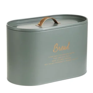 Chlebak Escille Metalowy Zielony 34X21X18 Cm