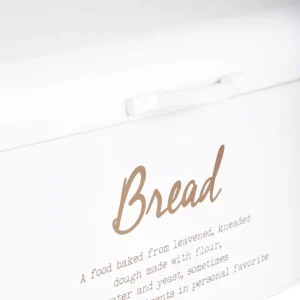 Chlebak Escille Metalowy Bialy 33X19X15 Cm