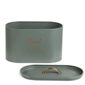 Chlebak Escille Metalowy Zielony 34X21X18 Cm