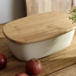 Chlebak Nores Z Bambusowa Pokrywka 37X22X14 Cm