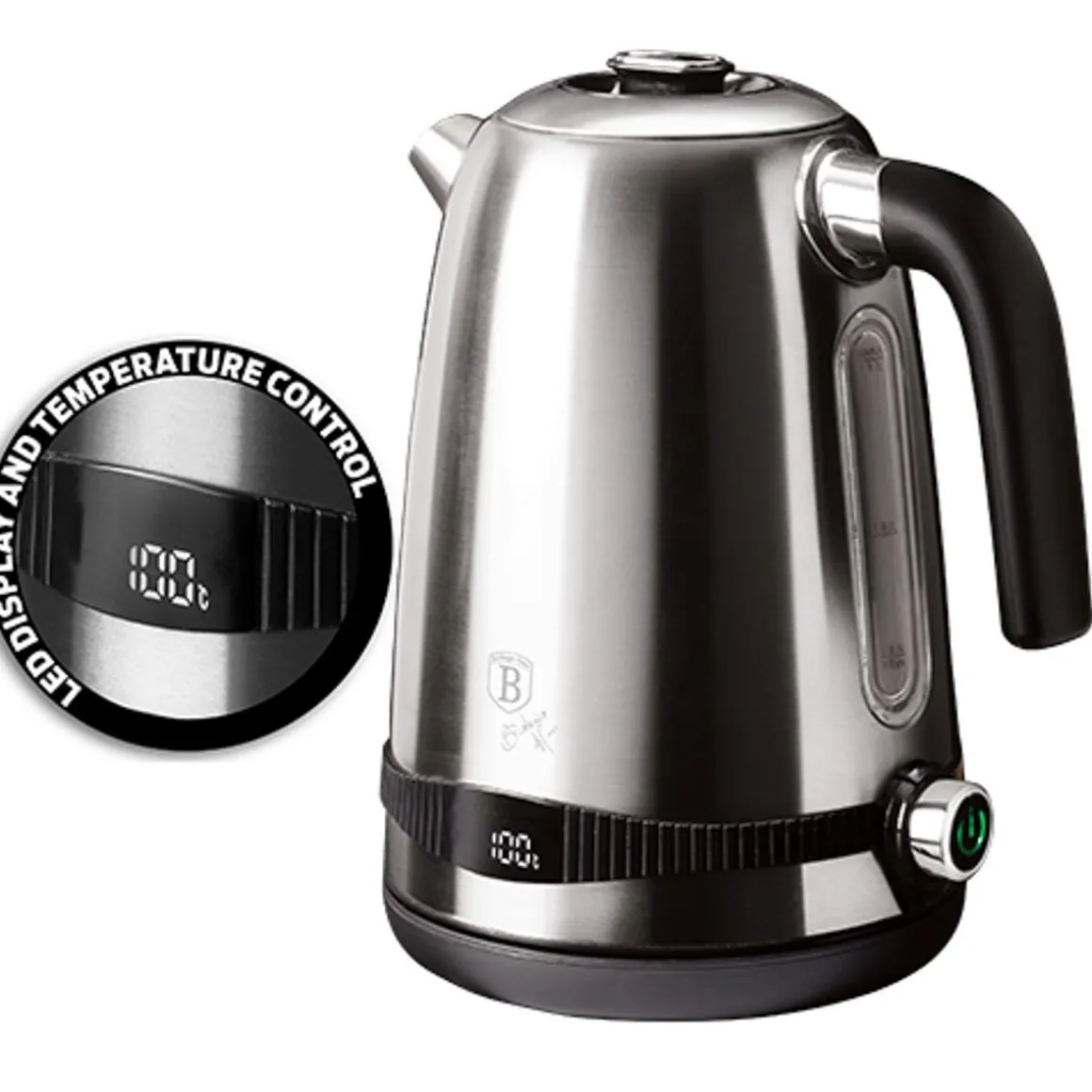 czajnik_elektryczny_black_2.webp Czajnik Elektryczny Black Silver Eternal Z Regulacja Temperatury Srebry 1,7 L