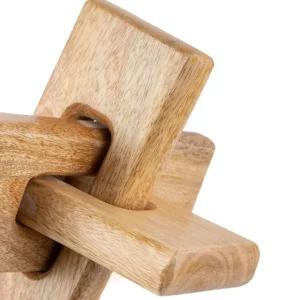 Dekoracja Stojaca Abbou Lancuch Z Drewna Mango 17X17 Cm