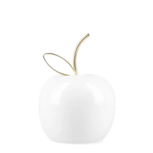 Dekoracja Stojaca Keo Jablko Biale 9X12 Cm