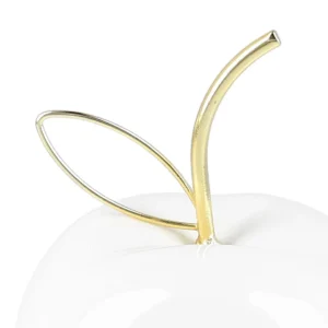 Dekoracja Stojaca Keo Jablko Biale 9X12 Cm