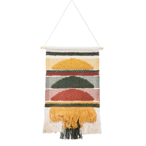 Dekoracja Wiszaca Danto Z Zielonymi Wzorami 40X70 Cm