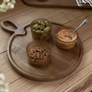 Deska Mooka Do Serwowania Okragla 40X30 Cm