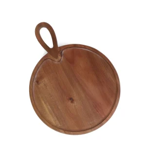 Deska Mooka Do Serwowania Okragla 40X30 Cm