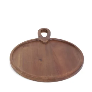 Deska Mooka Do Serwowania Okragla 40X30 Cm