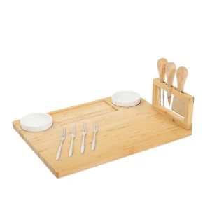 Deska Rumi Do Serwowania Z Miseczkami I Widelczykami 37X28 Cm