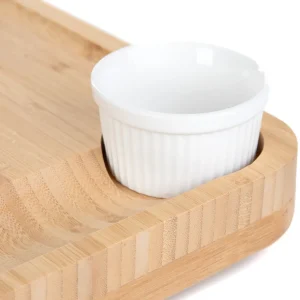 Deska Rumi Do Serwowania Z Miseczkami I Nozykami 33X33 Cm