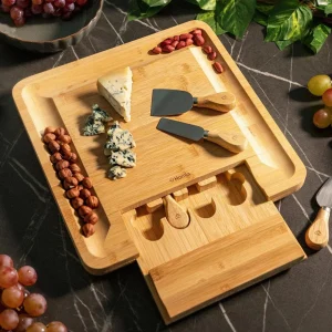 Deska Rumi Do Serwowania Z Miseczkami I Nozykami 33X33 Cm