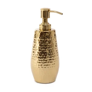 Dozownik Kerala Zloty Z Ozdobnymi Wytloczeniami 6X6X20 Cm