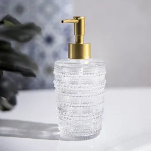 Dozownik Monsato Szklany Transparentny 8X8X17,8 Cm