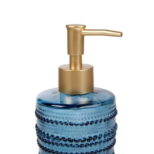 Dozownik Monsato Szklany Niebieski 8X8X17,8 Cm