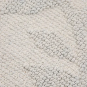 Dywanik Lazienkowy Chelli Zakardowy Bezowy W Listki 50X70Cm