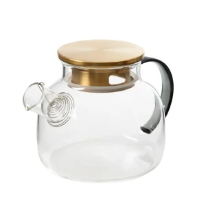 Dzbanek Kubbe Z Szarym Uchem I Zlotym Wieczkiem 1 L