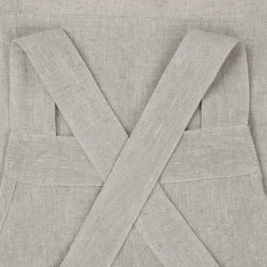 Fartuch Kuchenny Monez Crossback Domieszka Lnu Szary 100X90 Cm