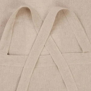 Fartuch Kuchenny Monez Crossback Domieszka Lnu Bezowy 100X90 Cm