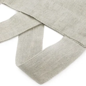 Fartuch Kuchenny Monez Crossback Domieszka Lnu Szary 100X90 Cm