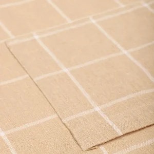 Fartuch Kuchenny Morgan Bezowy W Krate 60X80 Cm