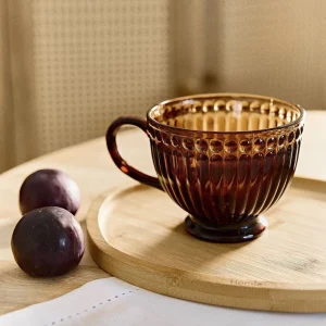 Filizanka Barrel Bursztynowa Ze Zdobieniami 0.36