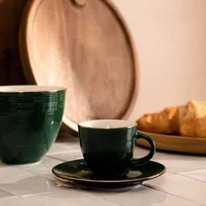 Filizanka Ellie Ze Spodkiem Zielona 0,09 L