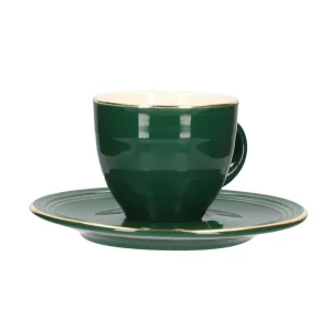 Filizanka Ellie Ze Spodkiem Zielona 0,09 L