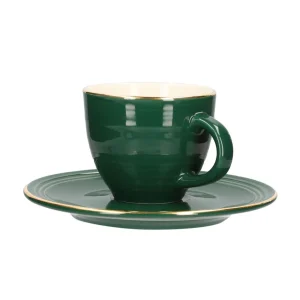 Filizanka Ellie Ze Spodkiem Zielona 0,09 L