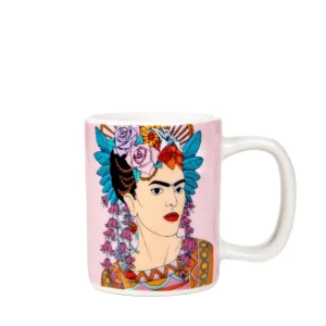 Filizanka Frida Kahlo Do Espresso Ze Spodkiem Fioletowa 0,08 L