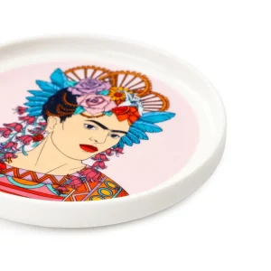 Filizanka Frida Kahlo Do Espresso Ze Spodkiem Fioletowa 0,08 L