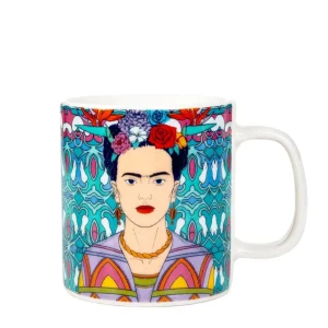 Filizanka Frida Kahlo Ze Spodkiem Turkusowa 0,2 L
