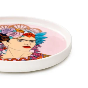 Filizanka Frida Kahlo Ze Spodkiem Fioletowa 0,2 L