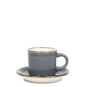 Filizanka Larisa Do Espresso Ze Spodkiem Szara 0,08 L