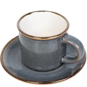 Filizanka Larisa Do Espresso Ze Spodkiem Szara 0,08 L