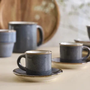 Filizanka Larisa Do Espresso Ze Spodkiem Szara 0,08 L