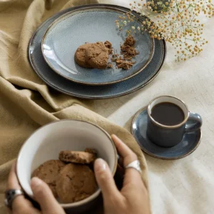 Filizanka Larisa Do Espresso Ze Spodkiem Szara 0,08 L
